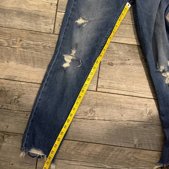 MOTHER Superior The Rascal Ankle Jeans Distressed Frayed Hem Women's Size 24 - Picture 10 of 10